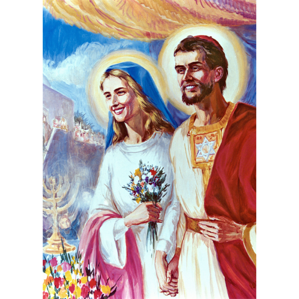 Printed Picture of Holy Spouses by Verri
